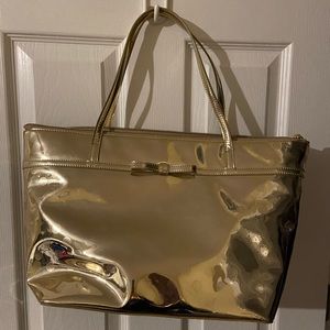 Gold Kate Spade bag